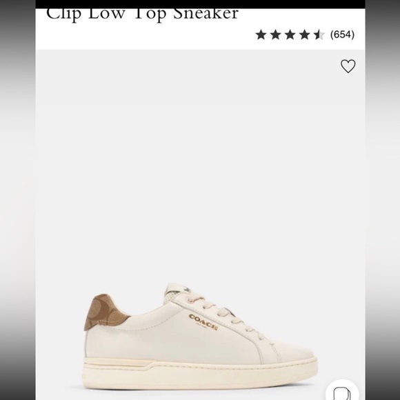 Coach clip lowtop sneakers NWOT - Picture 2 of 8
